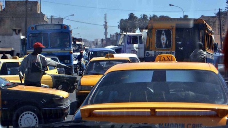 embouteillage à Dakar.