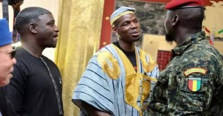 Guinée: Akon et Paul Pogba ont été reçus par Colonel Mamadi DOUMBOUYA(Photos)
